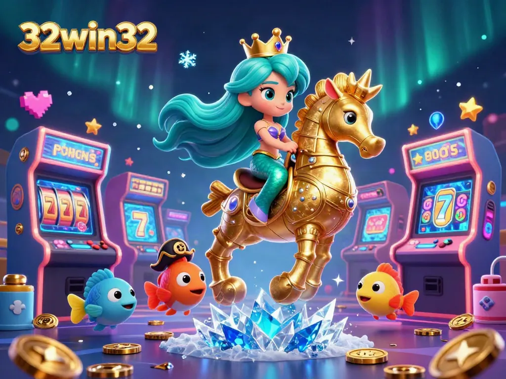 Experience thrilling gameplay at 32win32 with vibrant casino-themed characters and interactive elements.