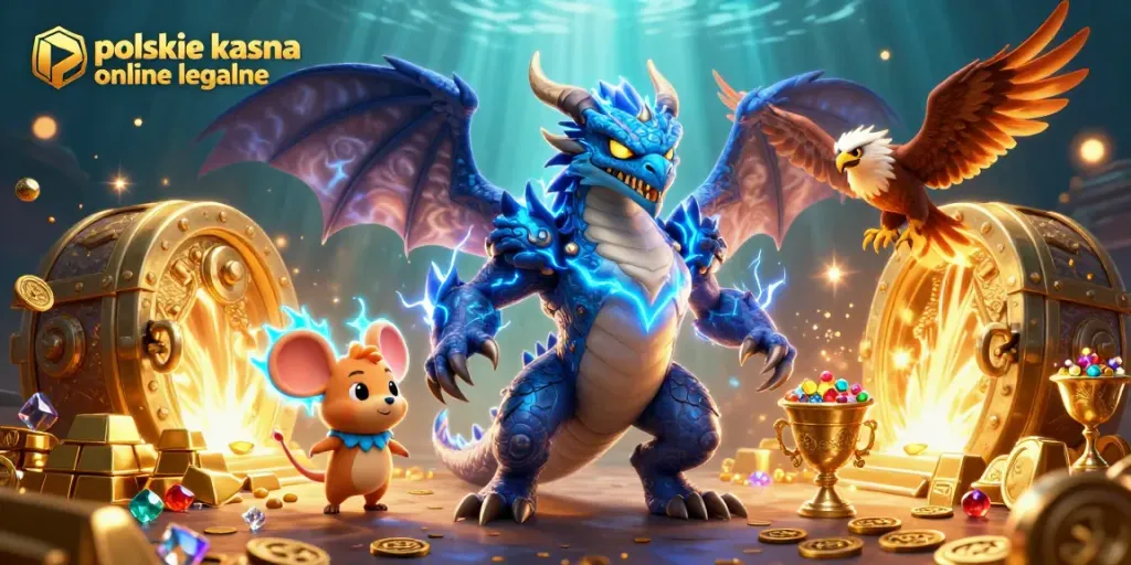 Experience the excitement of polskie kasyna online legalne with vibrant characters and dazzling casino elements.
