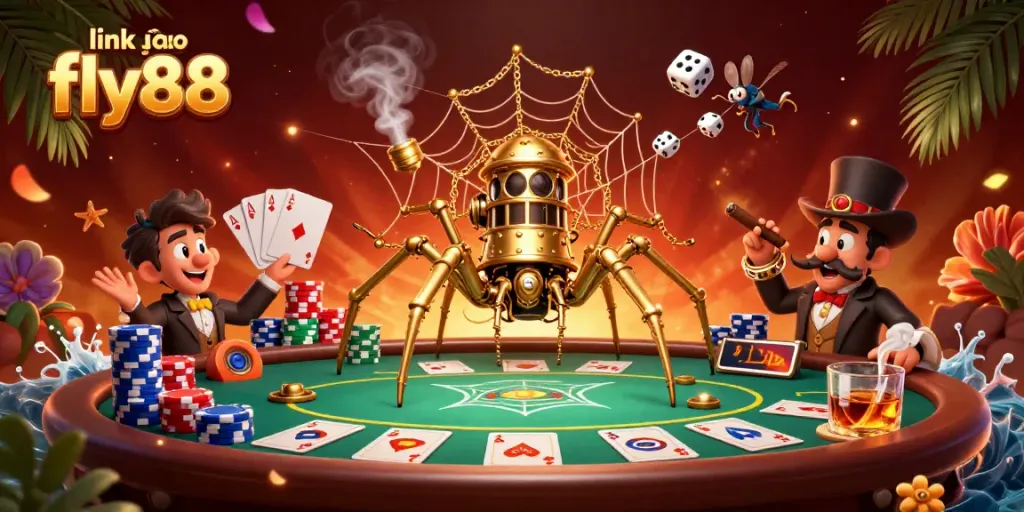 Engage with thrilling gameplay at link vào fly88 featuring lively steampunk elements and poker action.