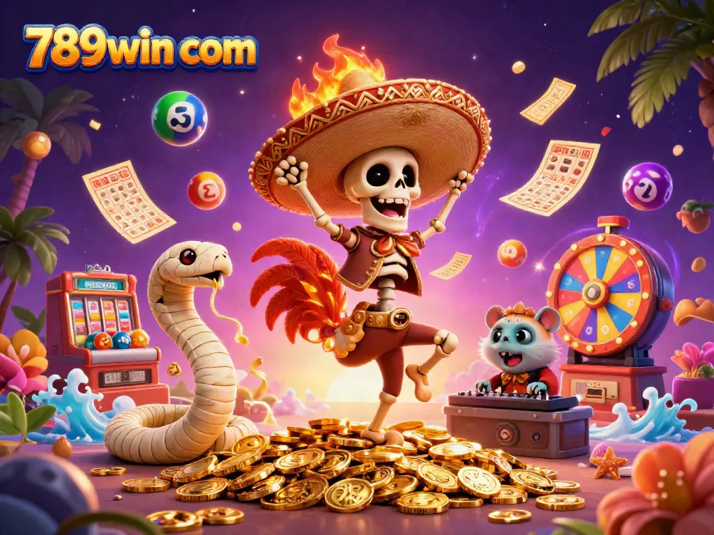 Experience vibrant gameplay at 789win com with our dynamic casino scene featuring lively characters.
