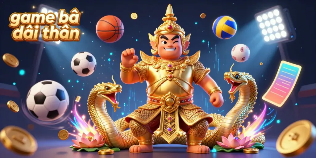 Engage with 'game bài đổi thưởng' in a vibrant casino world filled with thrilling dynamic sports elements.