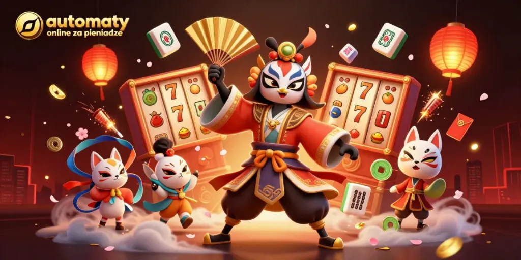 Experience automaty online za pieniadze with a vibrant 3D scene featuring dynamic game elements.