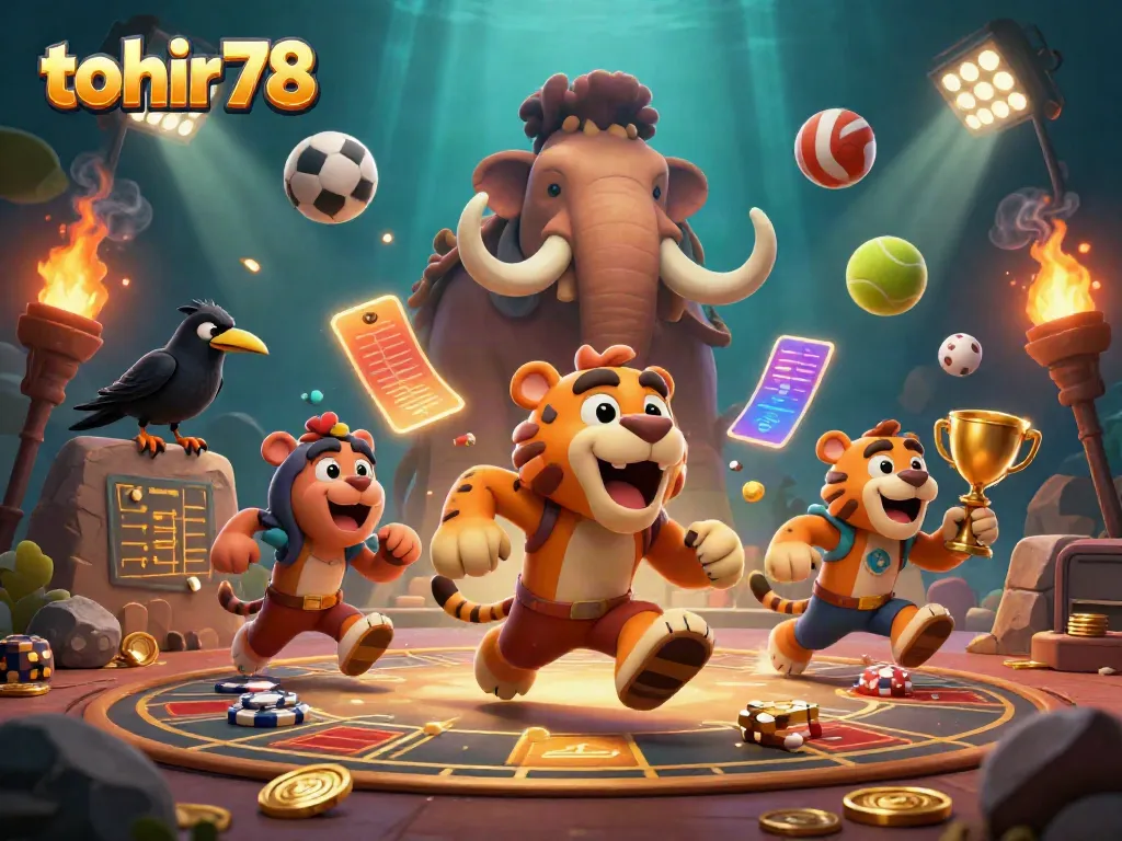 Experience thrilling action in a prehistoric casino with tohir78's 3D characters and dynamic gaming elements.