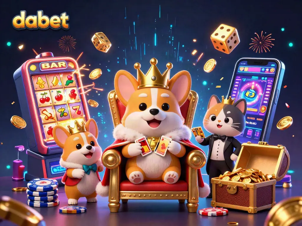 Spin to win at dabet with vibrant slots and engaging prize elements in a lively atmosphere.