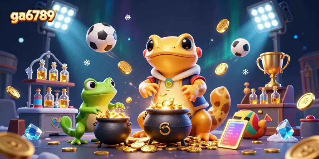 Experience thrilling betting action with ga6789 in a vibrant 3D casino scene.