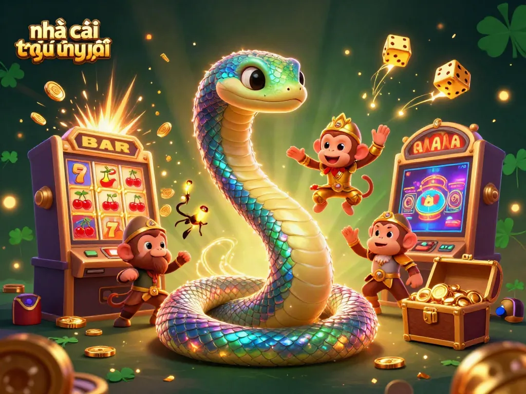 Experience vibrant gameplay at nhà cái trực tuyến uy tín, featuring a colorful jackpot explosion and engaging characters.