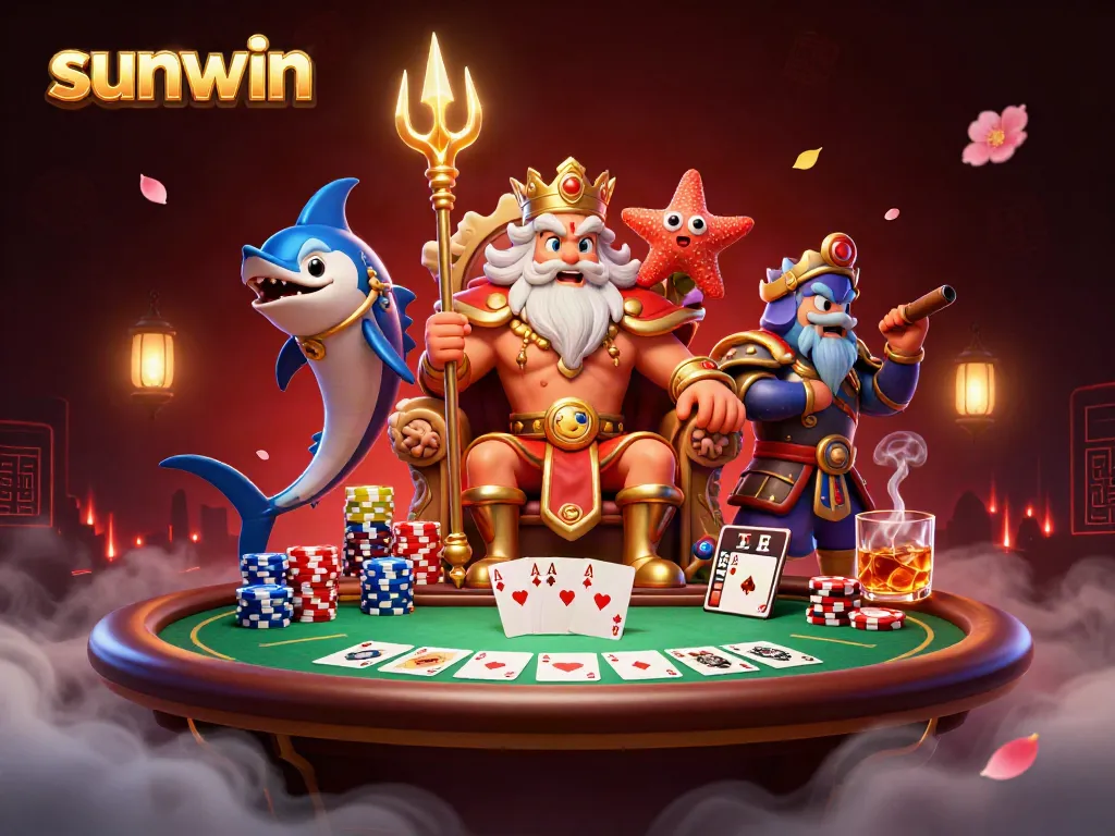Experience the vibrant world of sunwin with Neptune and dynamic poker action.